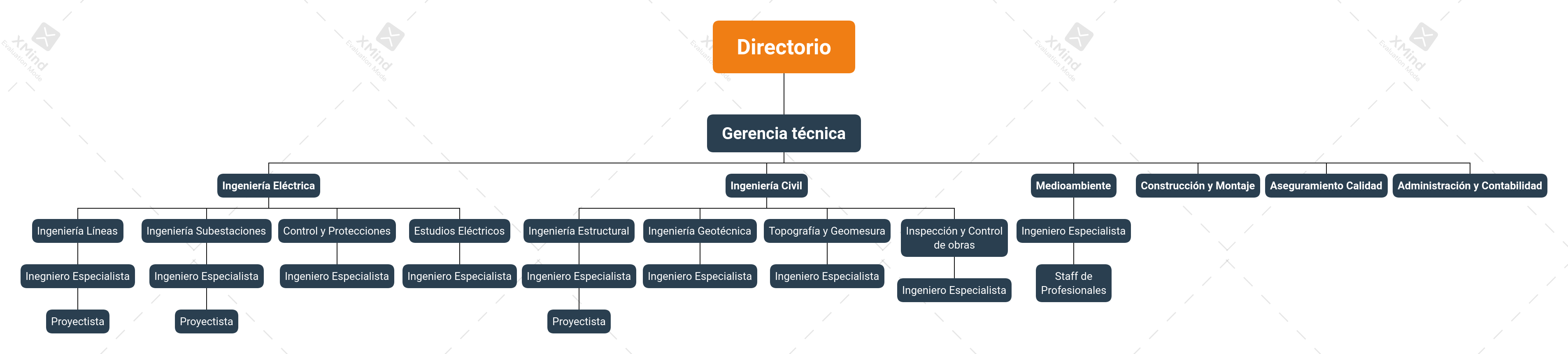 Organigrama de la empresa